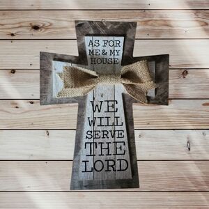 Rustic Wooden Cross Wall Decor